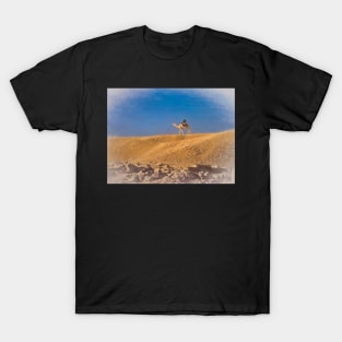 Lone Rider in the Sahara Sands T-Shirt